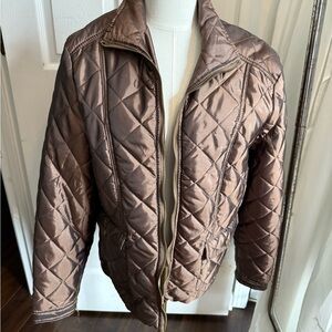 Jane Ashley Chocolate Quilted Jacket